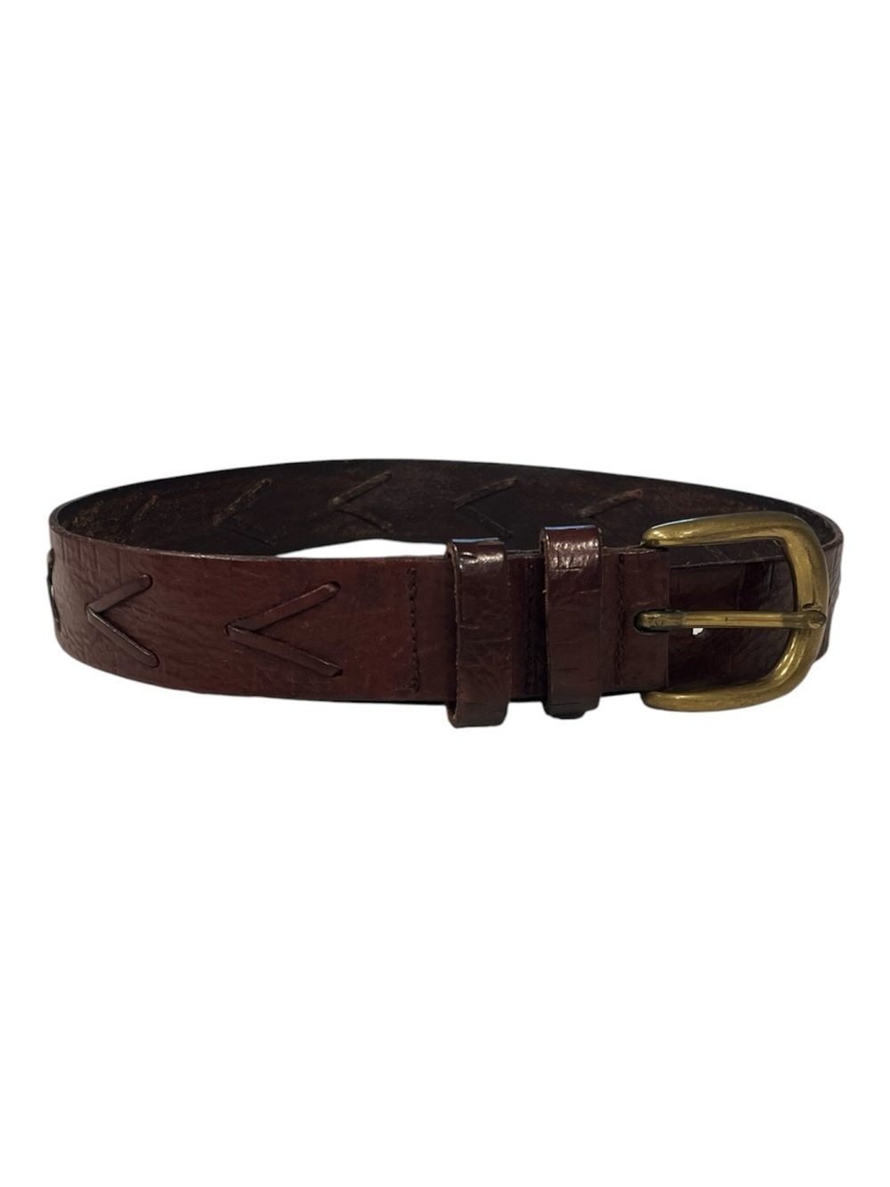 VINTAGE Y2K Express Italian Leather Belt Size Small 24-28 Inch waist